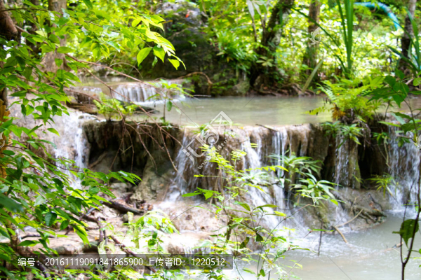 Erawan,Waterfall；Kanchanaburi；泰國