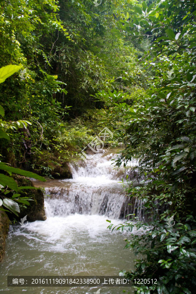 Erawan,Waterfall；Kanchanaburi；泰國