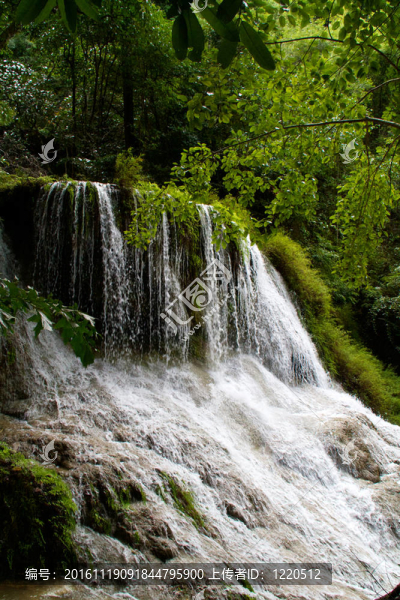 Erawan,Waterfall；Kanchanaburi；泰國(guó)