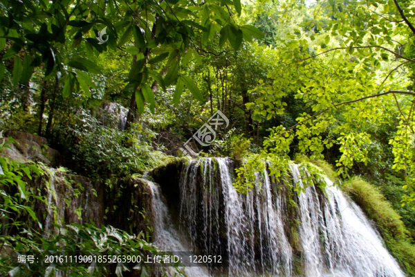 Erawan,Waterfall；Kanchanaburi；泰國