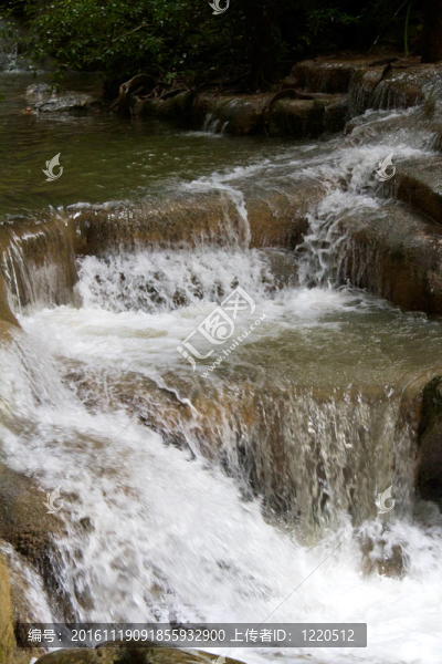Erawan,Waterfall；Kanchanaburi；泰國