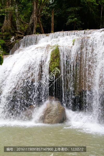 Erawan,Waterfall；Kanchanaburi；泰國