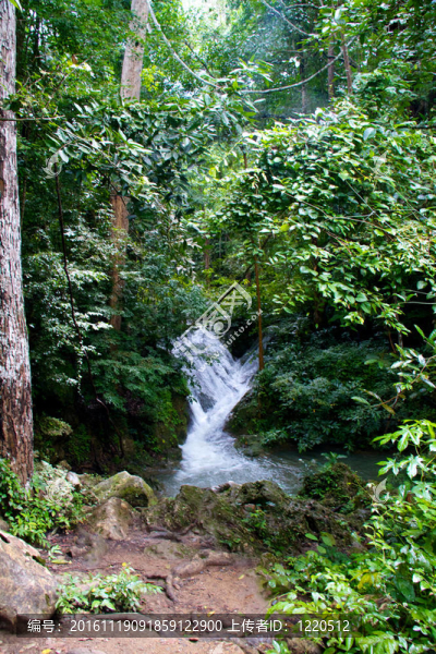 Erawan,Waterfall；Kanchanaburi；泰國