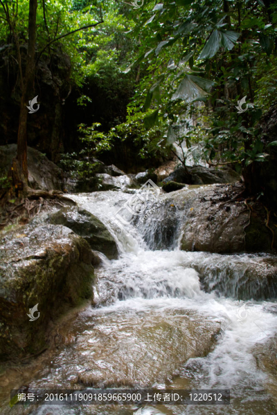 Erawan,Waterfall；Kanchanaburi；泰國