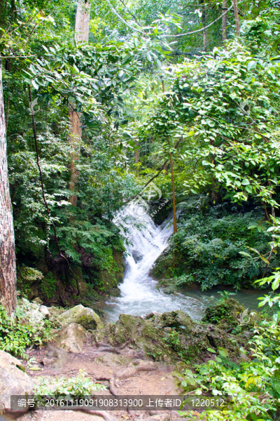 Erawan,Waterfall；Kanchanaburi；泰國