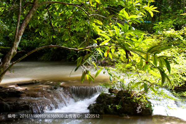 Erawan,Waterfall；Kanchanaburi；泰國