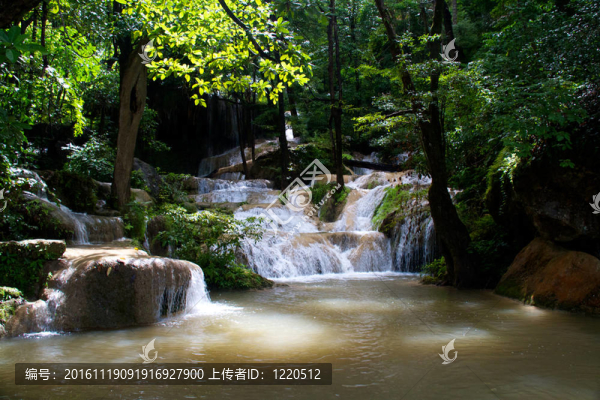 Erawan,Waterfall；Kanchanaburi；泰國