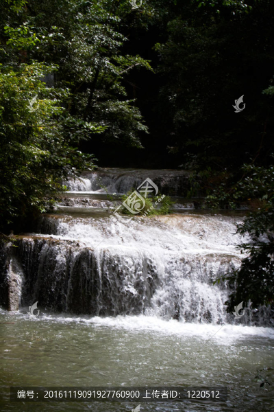 Erawan,Waterfall；Kanchanaburi；泰國