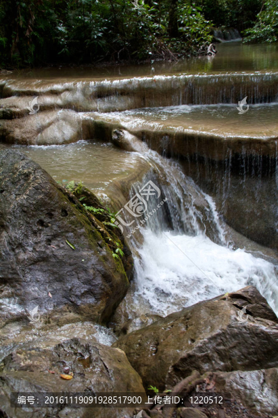 Erawan,Waterfall；Kanchanaburi；泰國