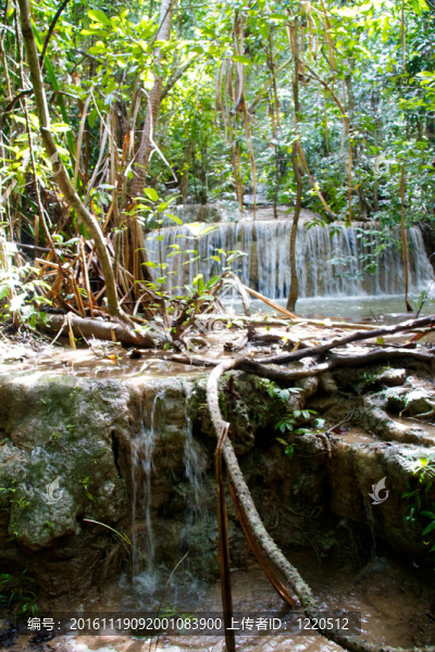 Erawan,Waterfall；Kanchanaburi；泰國