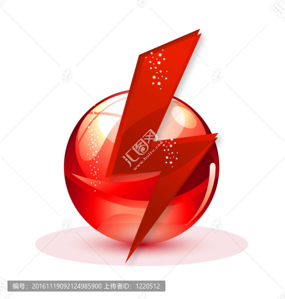 技術(shù)力量標(biāo)志紅色隔離