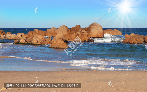 美麗的海洋；seacape；天空和水