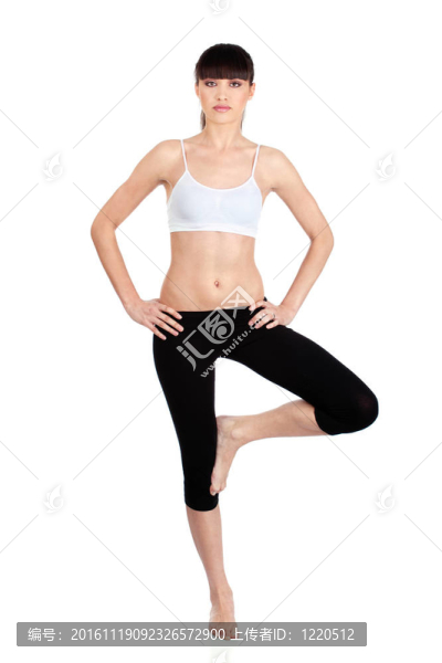 做健身操的女人