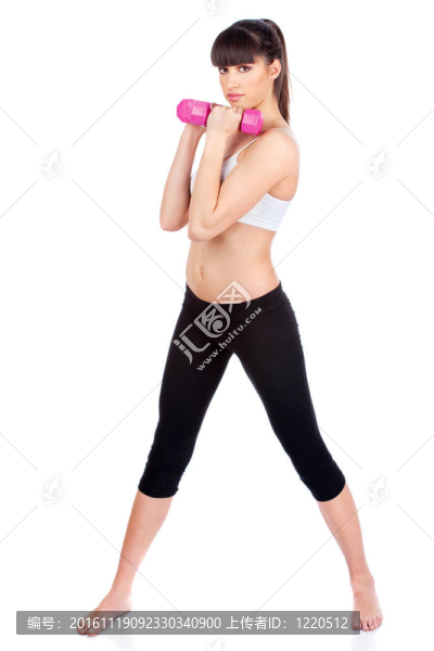 做健身操的女人