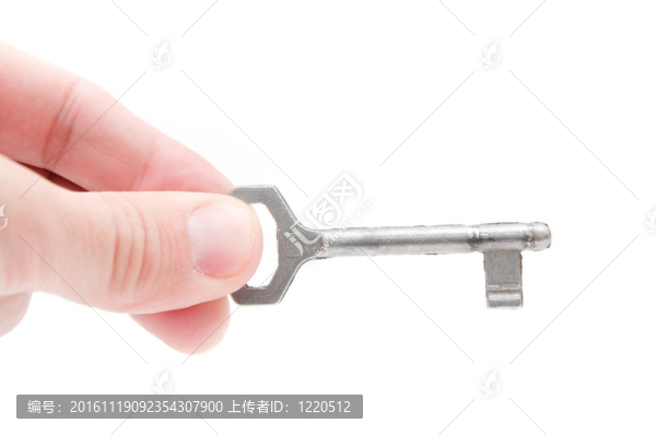 用鑰匙的手