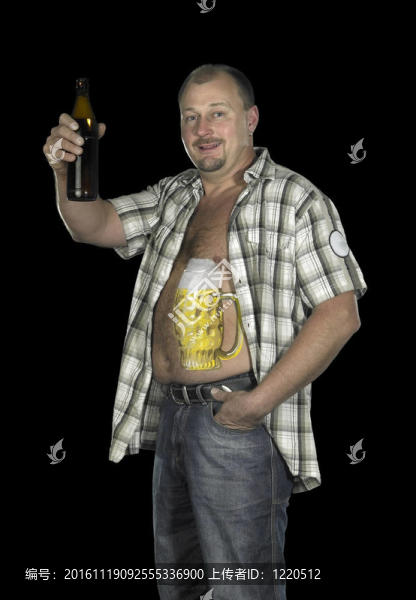 人體彩繪與啤酒肚