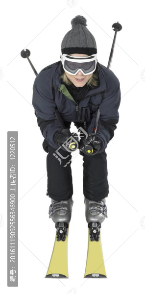 滑雪的女人