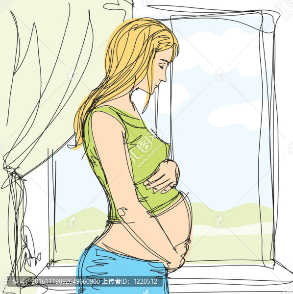 懷孕的女性溫柔