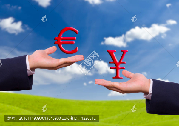 兌換歐元和日元的跡象