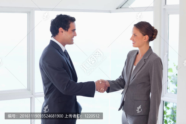 貿(mào)易伙伴握手觀點
