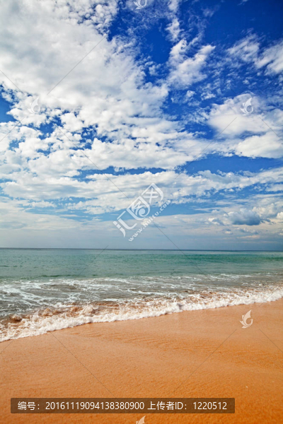 海灘上的沖浪-垂直景觀