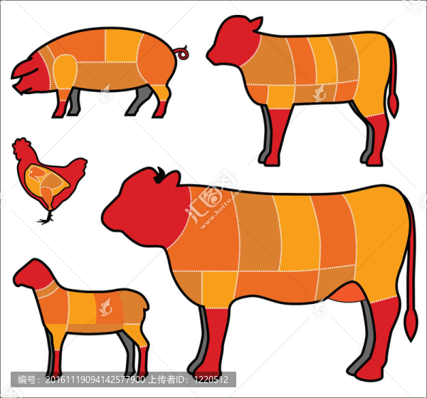 切割肉