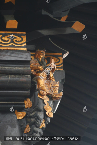 夏寺附近一座寺廟的細(xì)部