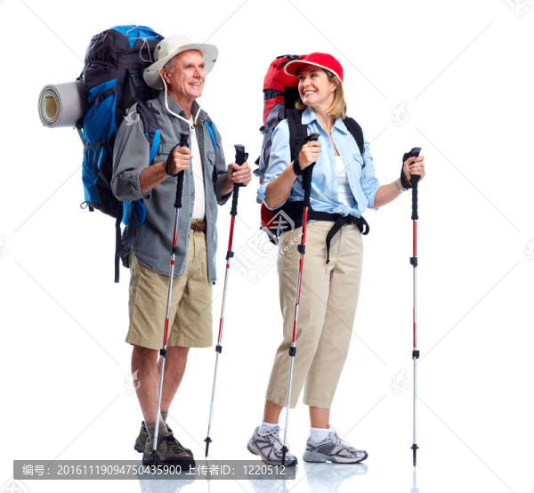 旅游。老年夫婦。