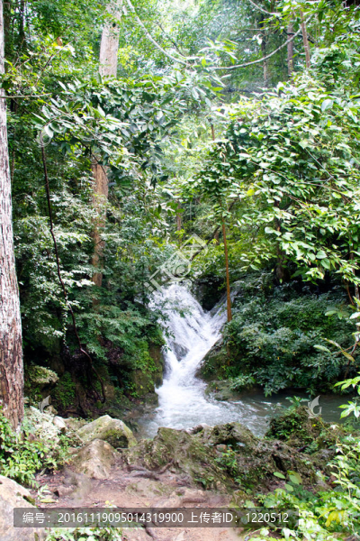 Erawan,Waterfall；Kanchanaburi；泰國