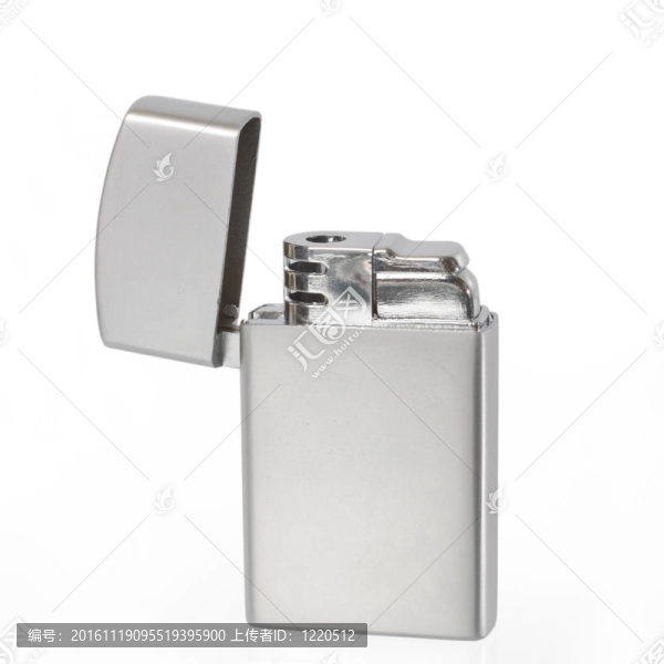 白色背景上的打火機