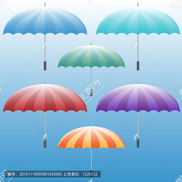 傘的圖標(biāo)集