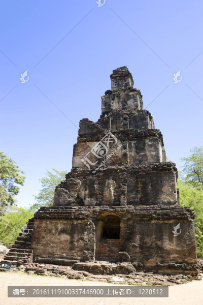 Satmahal,Prasada；波隆納魯瓦；斯里蘭卡