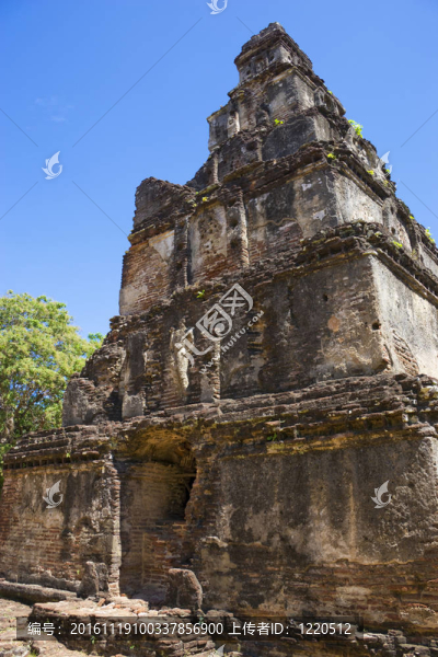 Satmahal,Prasada；波隆納魯瓦；斯里蘭卡