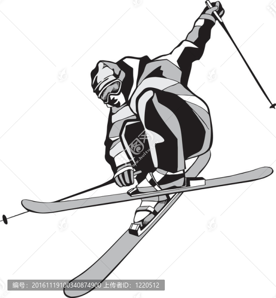高山滑雪滑雪