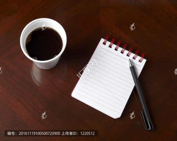 一杯咖啡飲料筆記本鉛筆業(yè)務(wù)