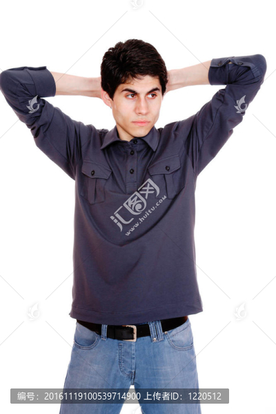 快樂青年休閑男子肖像