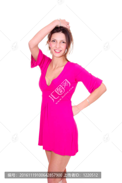 一個清新可愛的女人的肖像