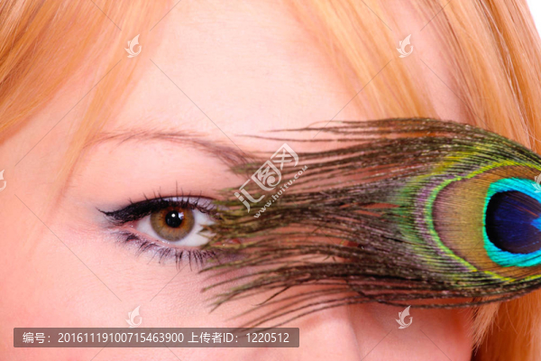 孔雀孔雀眼美女
