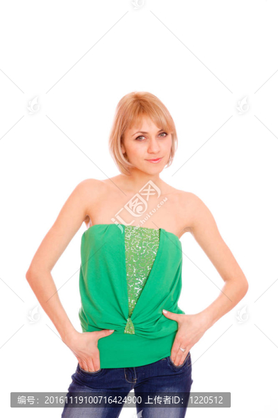一個(gè)清新可愛的女人的肖像
