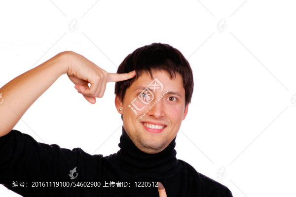 快樂青年休閑男子肖像