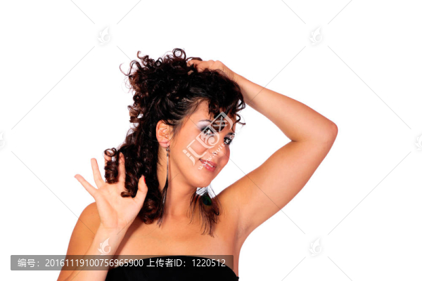 美麗的微笑的女人