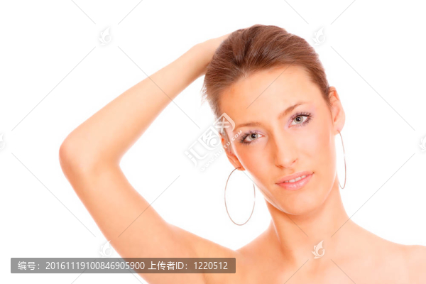 一個美麗的年輕女人的肖像