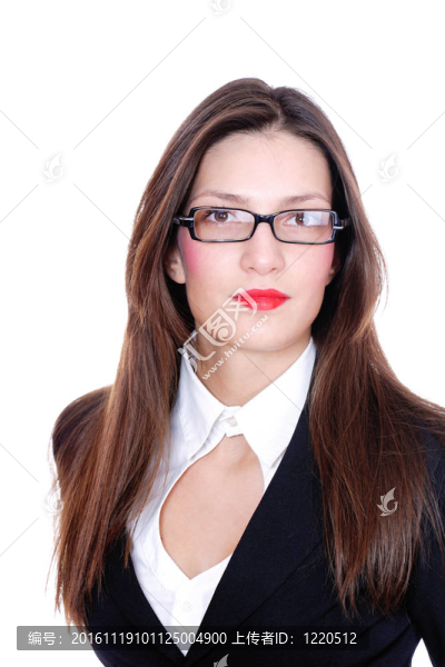 年輕漂亮的商業(yè)女人。