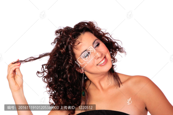 美麗的微笑的女人