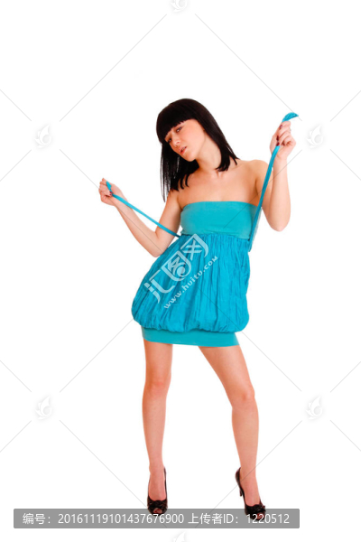一個清新可愛的女人的肖像