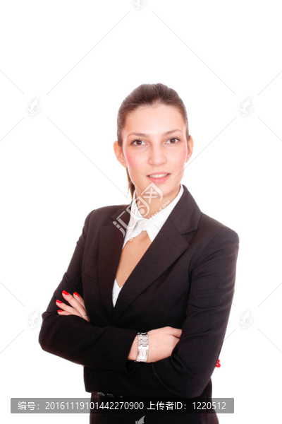 一個(gè)年輕迷人的商業(yè)女性肖像。