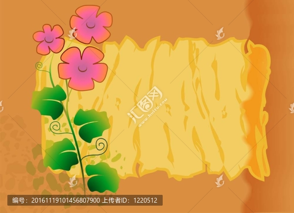 框架和花