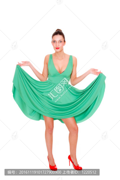 一個(gè)清新可愛(ài)的女人的肖像