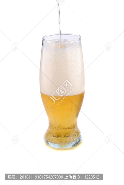 金色的啤酒