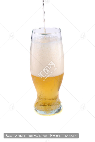 金色的啤酒